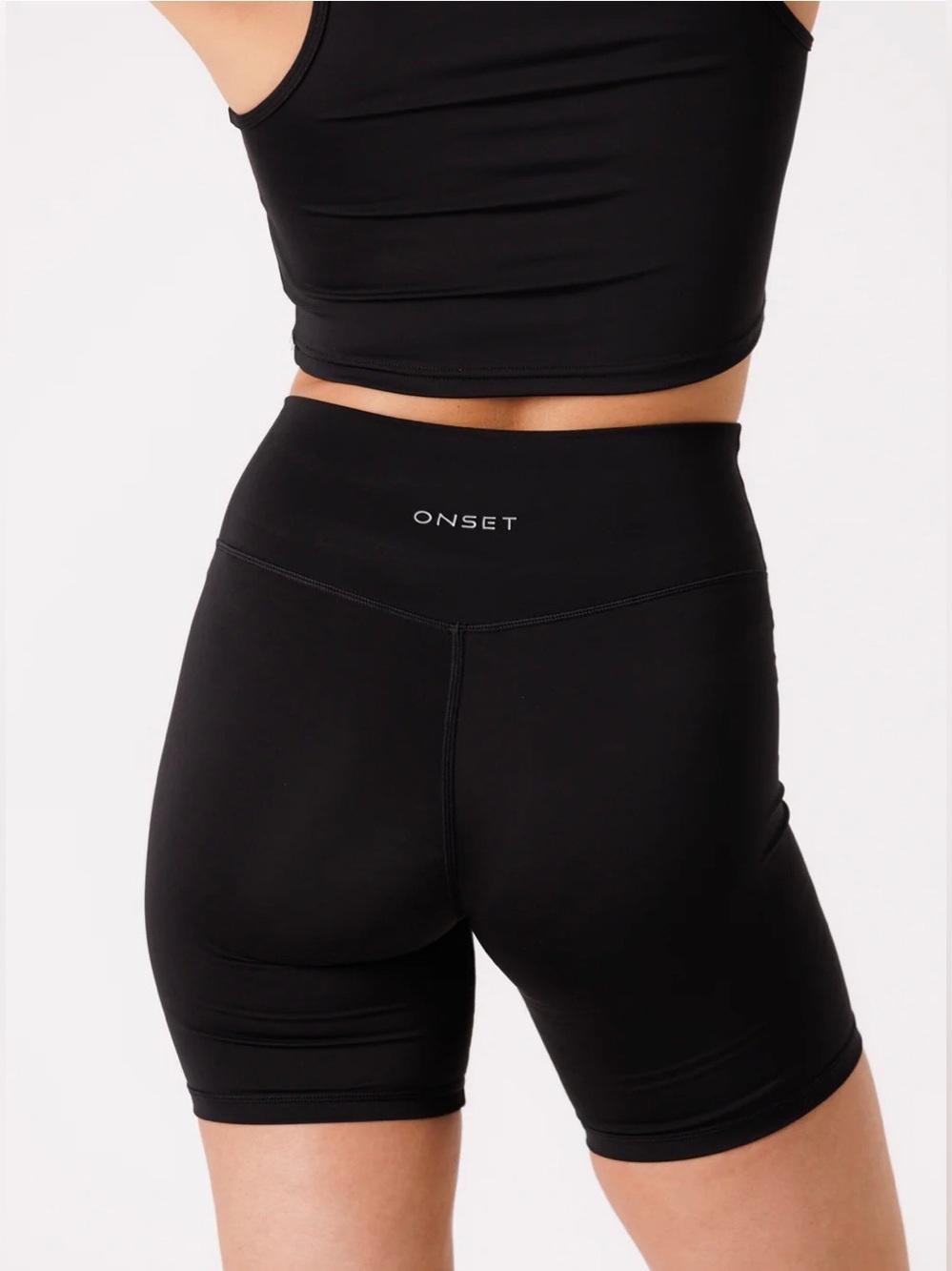Onset High-Rise Black Bike Shorts